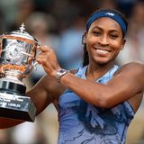 Coco Gauff Roland Garros 2025 title trophy