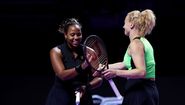 Taylor Townsend and Katerina Siniakova, WTA Finals 2025