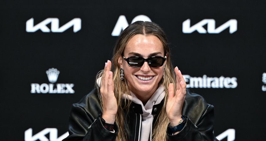 Aryna Sabalenka, 2026 Australian Open R3 press conference (Getty)